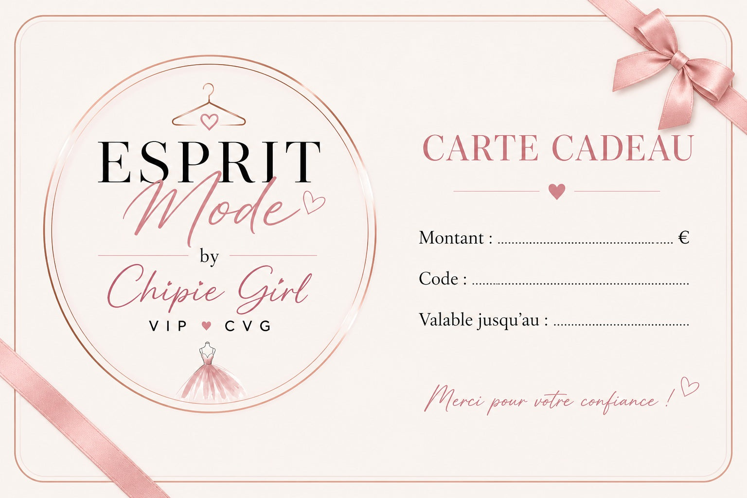 Carte Cadeau Chipie Girl CVG